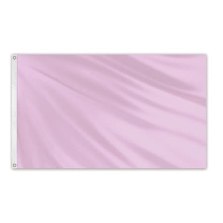 Global Flags Unlimited Solid Color Outdoor Nylon Flag 3' x 5' - Mauve 204645